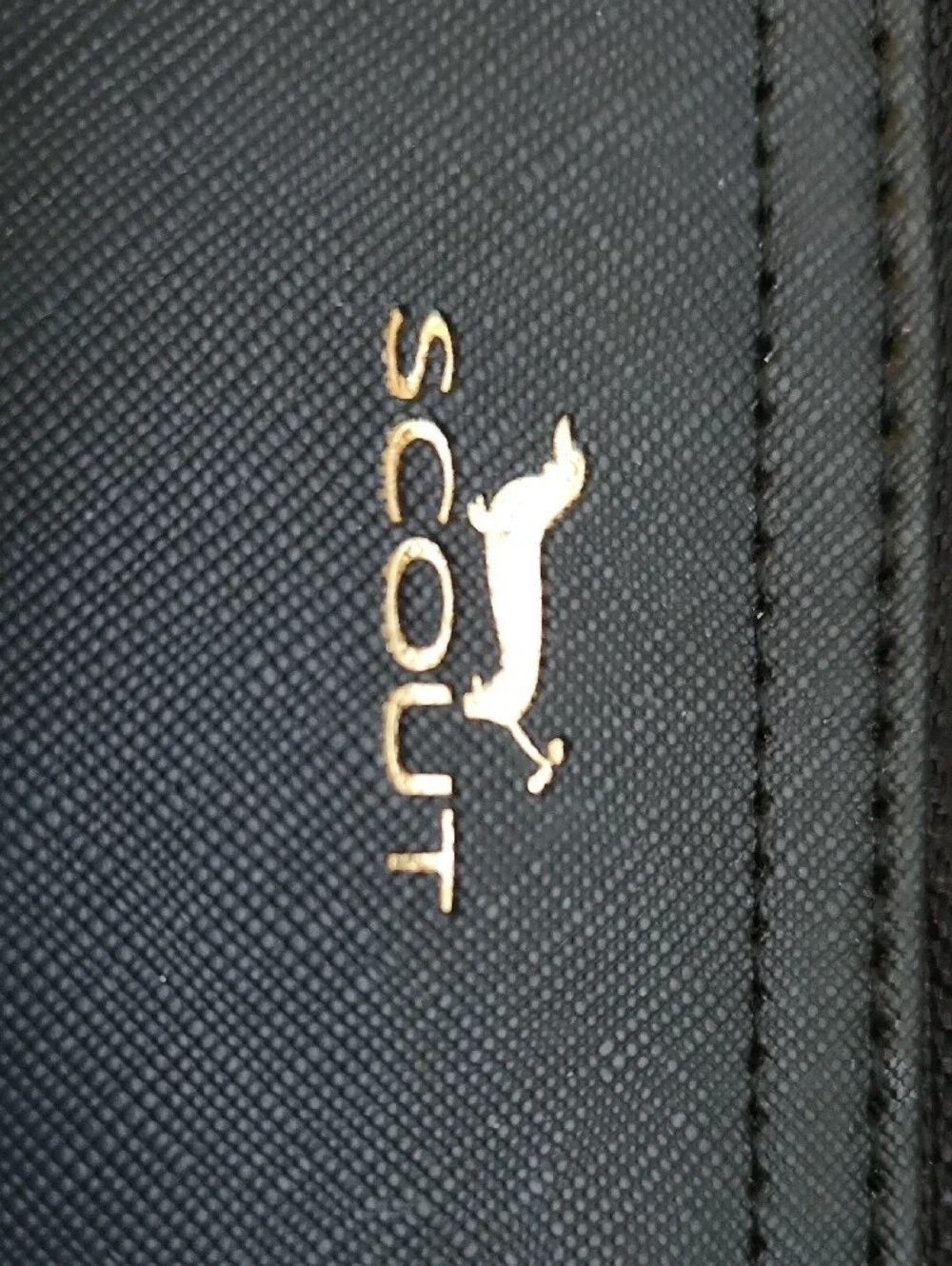 Scout Black Textured Zip-Around Wallet